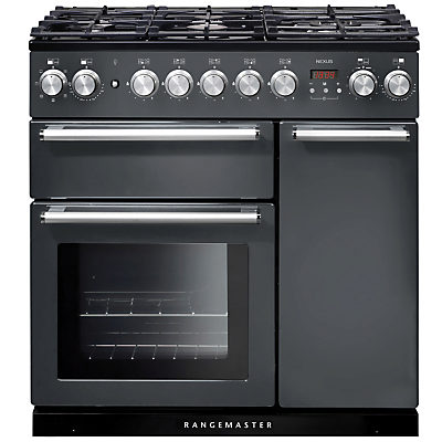 Rangemaster Nexus 90 Dual Fuel Range Cooker Stainless Steel
